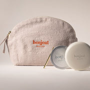 Bonjout Beauty's Le Balm Voyage including Le Balm Product, 1 Refill, 1 Tool for Refill, Golden Spatula and Branded Linen Bag