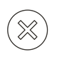 Icon of an "x"