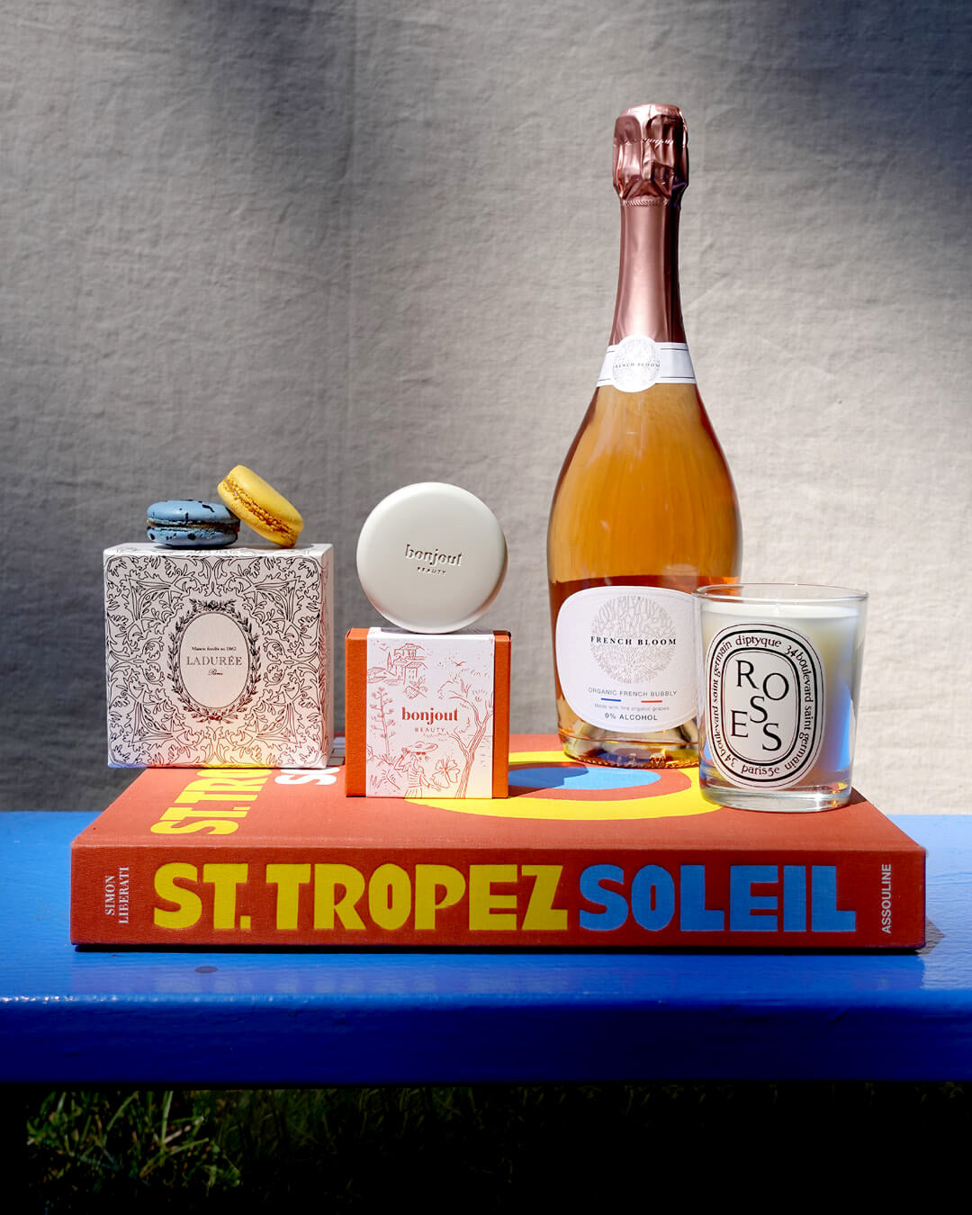 Bonjout Beauty's Le Balm product with various beloved French products