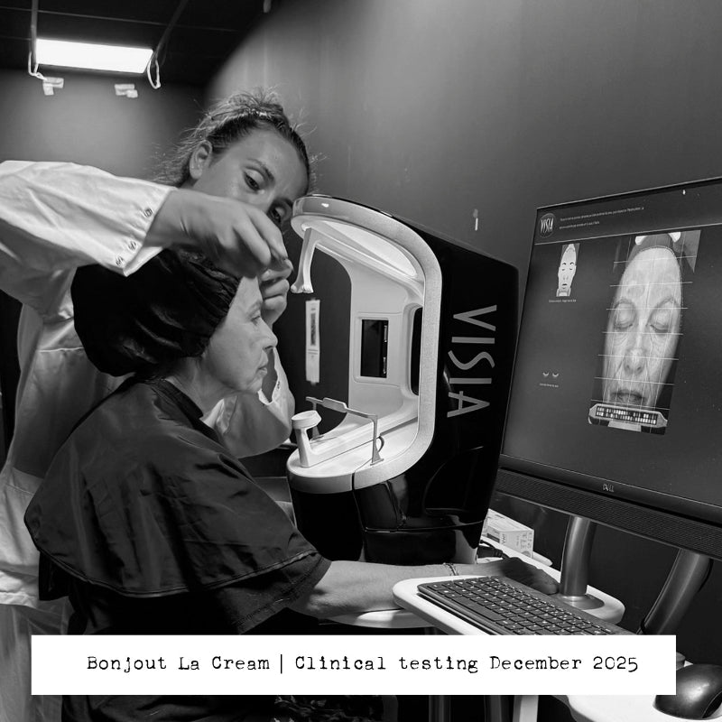 Bonjout La Cream — Clinical testing with VISIA skin analysis