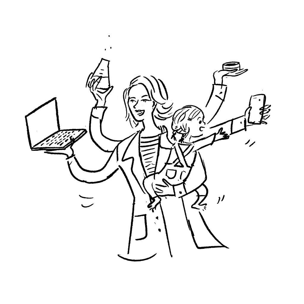 Icon of a busy mom